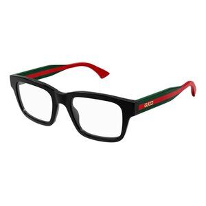 NEW GUCCI EYEGLASSES WOMEN BLACK/GREEN/RED EYEWEAR GUCCI GG1865O 004